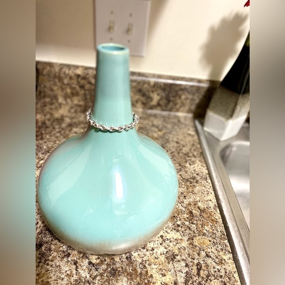 12g-14K SOLID White Gold Rolo Anchor Stud-Link w/🦞Claw Closure🧜🏻‍♀️ - Picture 7 of 15